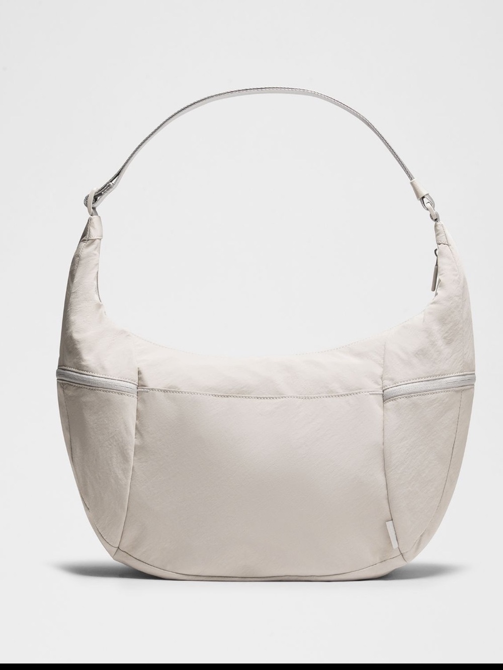 Lululemon Large Slouchy Sling Bag 13L light ivory with silver-NWT - Picture 2 of 16